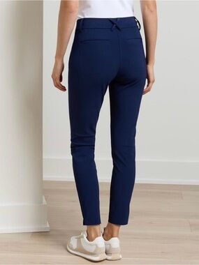 Peter Millar Navy Bingham Stretch Ankle Pants, Size Small